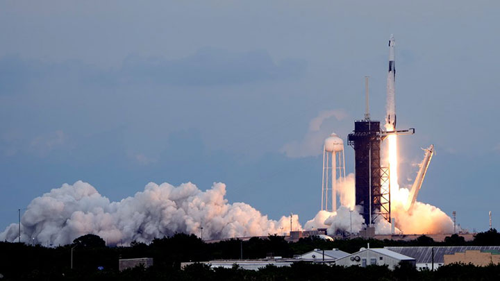 Saudi Arabia sent two astronauts to the International Space Station on May 21, 2023 with Axiom's Ax-2 mission onboard the SpaceX Falcon 9 rocket. (Source: Saudi Space Agency)