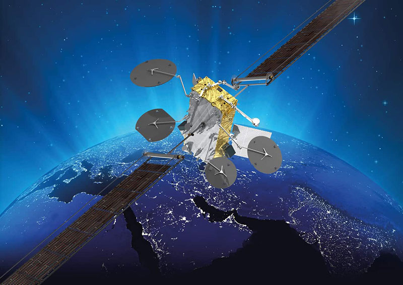 Arabsat 7A satellite, under construction by Thales Alenia Space
