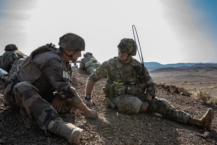 French and U.S. soldiers train together during a Combined Joint Task Force exercise in Djibouti, March 13, 2022. Commercial SAR data is more easily shared among coalitions and allies than data gathered on classified intelligence satellites.