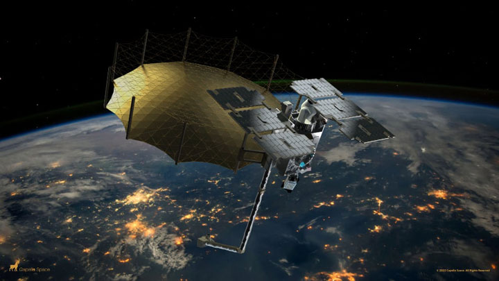 Capella's next-generation Acadia SAR satellites provide high-quality imagery and rapid order-to-deliver speeds using automated tasking. The satellites are slated for launch in 2023 and will be equipped with optical communications terminals for inter-satellite links.