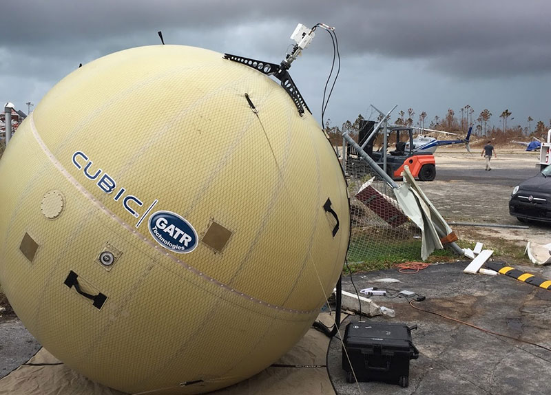 GATR antennas in action providing real-time support in times of disaster relief assistance.