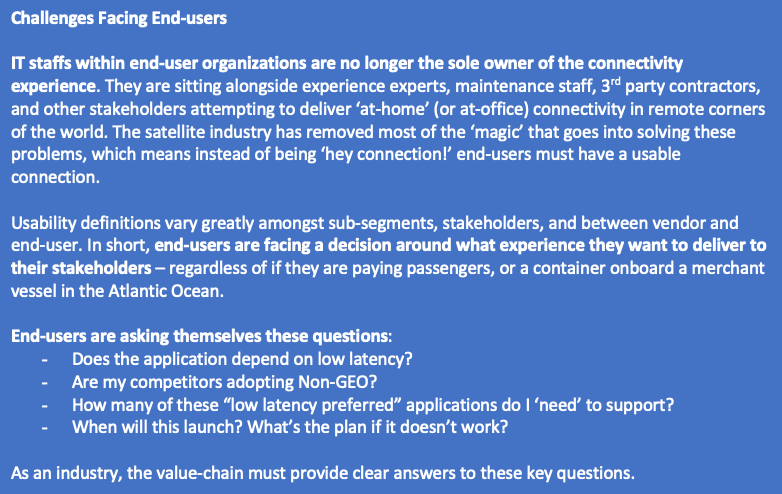 Challenges Facing End-users