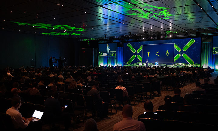 The main stage at the Connect (X) conference hosted by the WIA from May 8-11, 2023, in New Orleans.