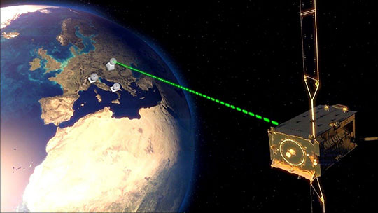 Alphasat's TDP 5 measures the impact of cloud coverage on its signal
