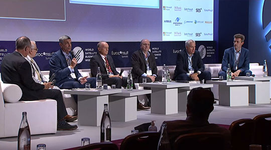 World Satellite Business Week panel