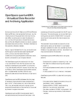 OS-015 OpenSpace quantumDRA