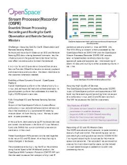 OS-009 OpenSpace Stream Processor Recorder