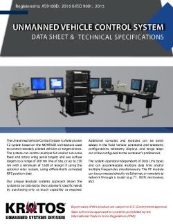 Unmanned Vehicle Control System