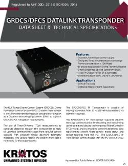 GRDCS/DFCS RF Transponder