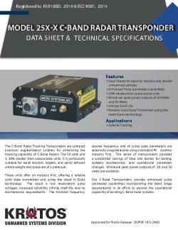 Model 25X-X C-Band Radar Transponder