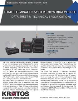 Flight Termination System - 200W Dual Vehicle