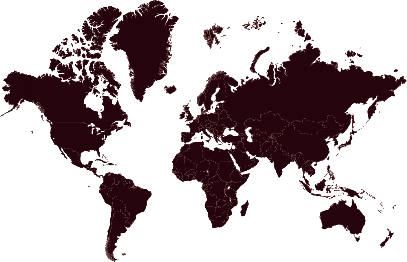 Map showing division headquarters