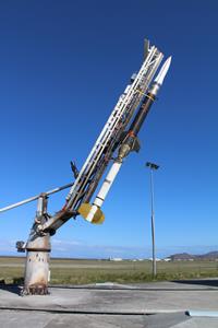 Guided ARAV-B vertical on the launcher